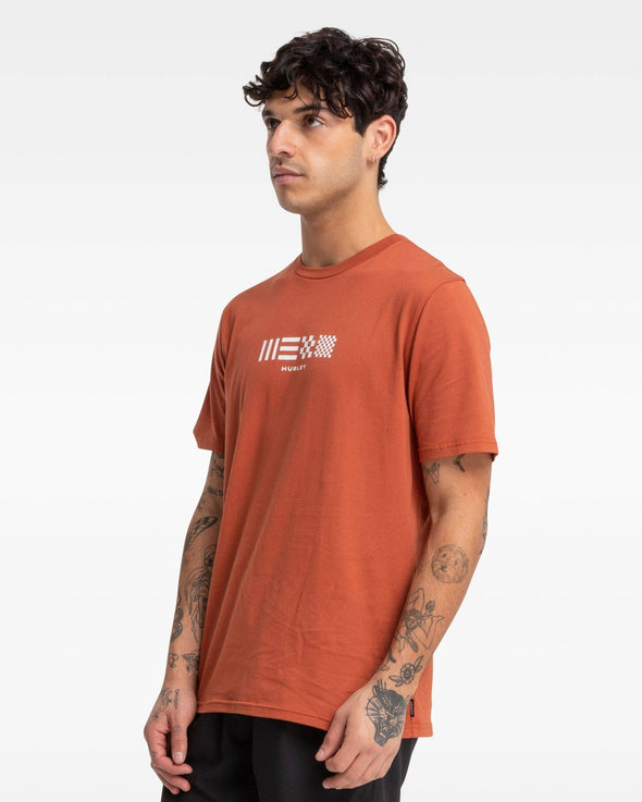 HURLEY EXPLORE FINDER TEE - BAKED CLAY