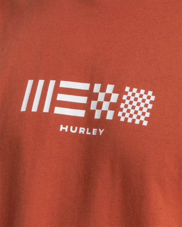 HURLEY EXPLORE FINDER TEE - BAKED CLAY