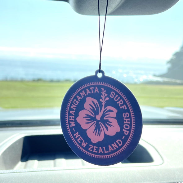 WHANGAMATA SURF SHOP HIBISCUS PATCH AIR FRESHENER - VANILLA