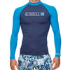 ONEILL REACTOR BLOCK UV LS RASH VEST - NAVY/ROYAL