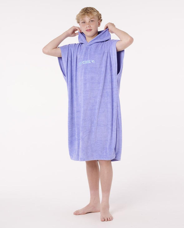 RIP CURL BRAND HOODED TOWEL-BOY - BRIGHT BLUE