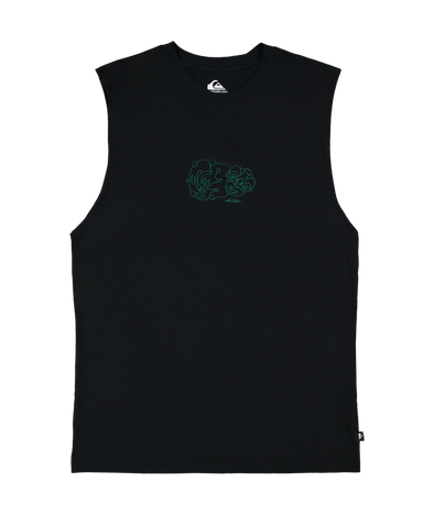 QUIKSILVER TIKI MUSCLE - BLACK