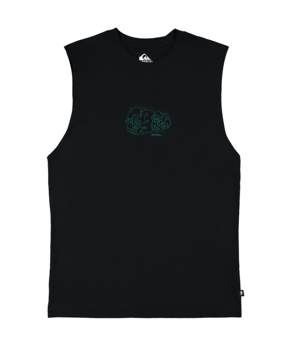 QUIKSILVER TIKI MUSCLE - BLACK