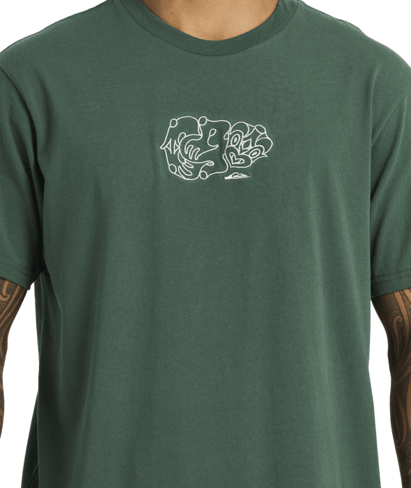 QUIKSILVER TIKI SS TEE - JUNGLE GREEN