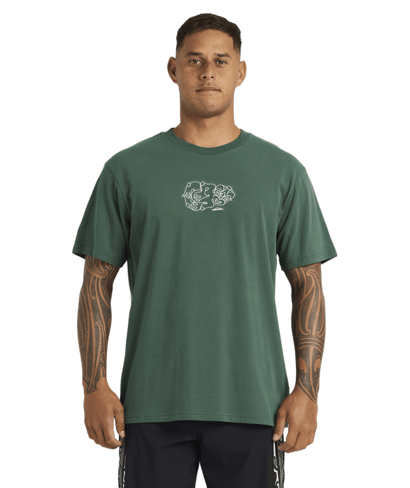 QUIKSILVER TIKI SS TEE - JUNGLE GREEN