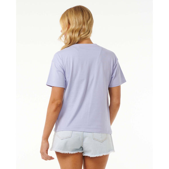 RIP CURL CELESTIAL SEARCH RELAXED TEE - DUSTY LILAC