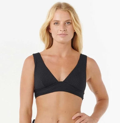 RIP CURL PREMIUM SURF D-DD DEEP V TOP W/ FULL PANT - BLACK