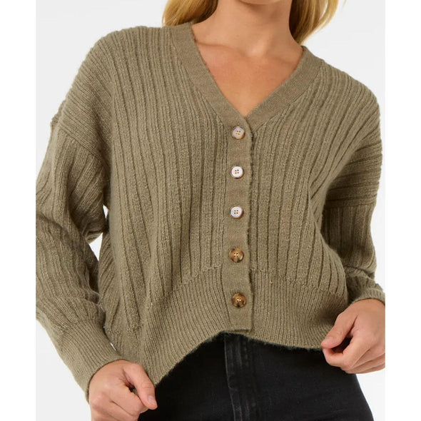 RIP CURL AFTERGLOW CARDI - OLIVE