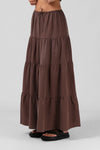 RPM RUBY MAXI SKIRT - CHOCOLATE