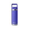 YETI RAMBLER 18OZ (532ML) W/ STRAW CAP - ULTRAMARINE VIOLET