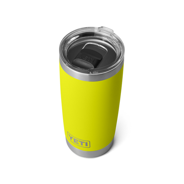 YETI RAMBLER 20OZ (591ML) TUMBLER W/ MAG SLIDER LID - FIREFLY YELLOW