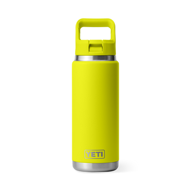 YETI RAMBLER 26OZ BOTTLE (769ML) W/ STRAW CAP - FIREFLY YELLOW