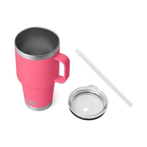 YETI RAMBLER 35OZ (1.0L) STRAW MAG - TROPICAL PINK