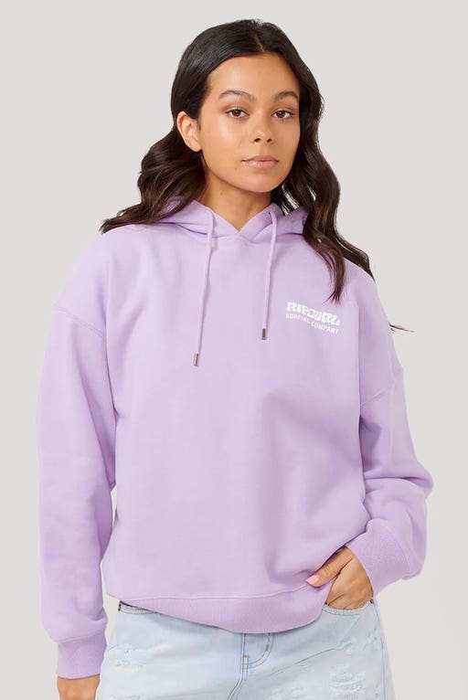 RIP CURL SURF PUFF HERITAGE HOOD - LAVENDER