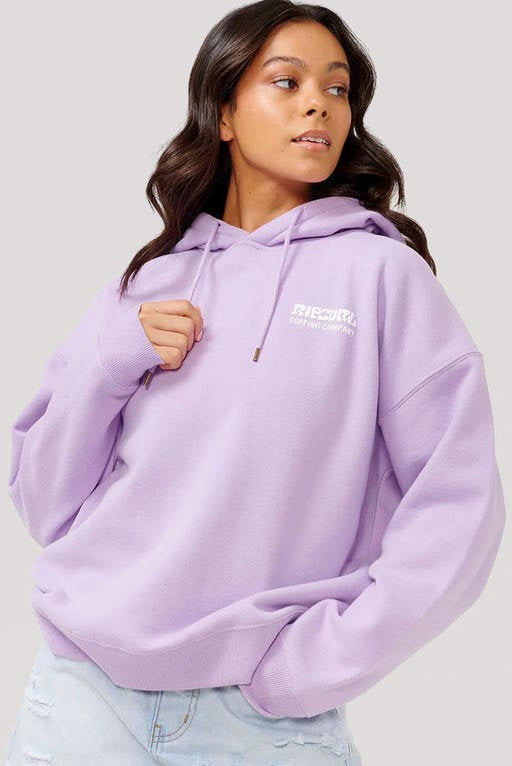 RIP CURL SURF PUFF HERITAGE HOOD - LAVENDER