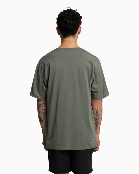 HURLEY EXPLORE ICON TEE - AGAVE GREEN