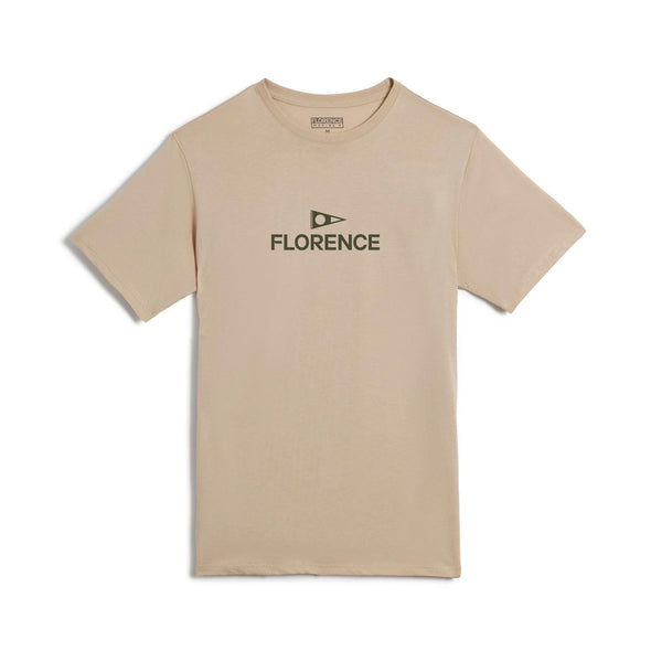 FLORENCE LOGO T-SHIRT - TAN