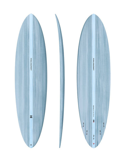 HARLEY INGLEBY MID 6 THUNDERBOLT RED - LIGHT BLUE
