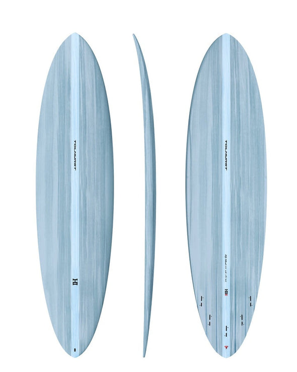 HARLEY INGLEBY MID 6 THUNDERBOLT RED - LIGHT BLUE