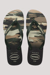 HAVAIANAS TOP CAMU - BLACK/GREEN OLIVE