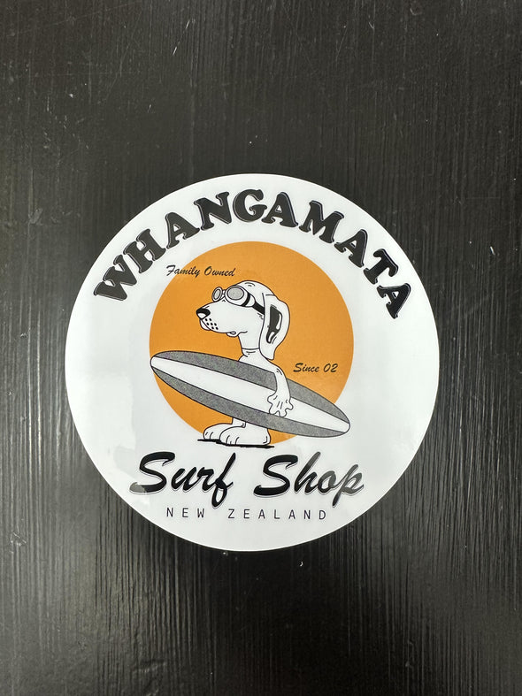 WHANGAMATA SURF SHOP SURF DOG STICKER