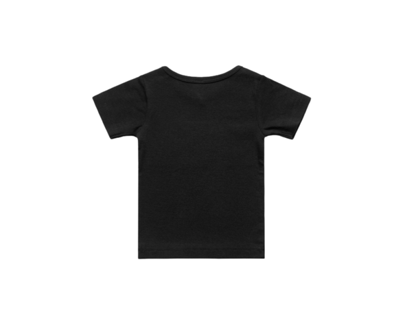 WHANGAMATA SURF SHOP INFANT HIBISCUS WEE TEE - BLACK