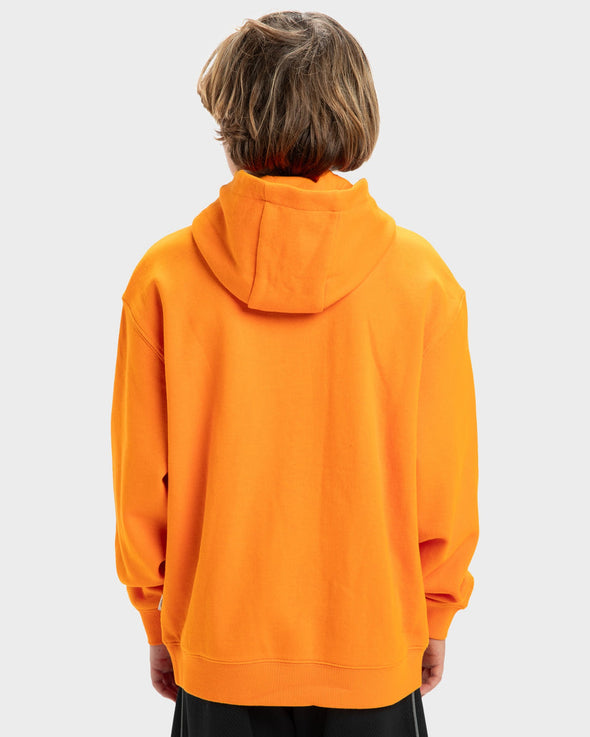 QUIKSILVER STENCIL HOOD YOUTH - ORANGE PEPPER