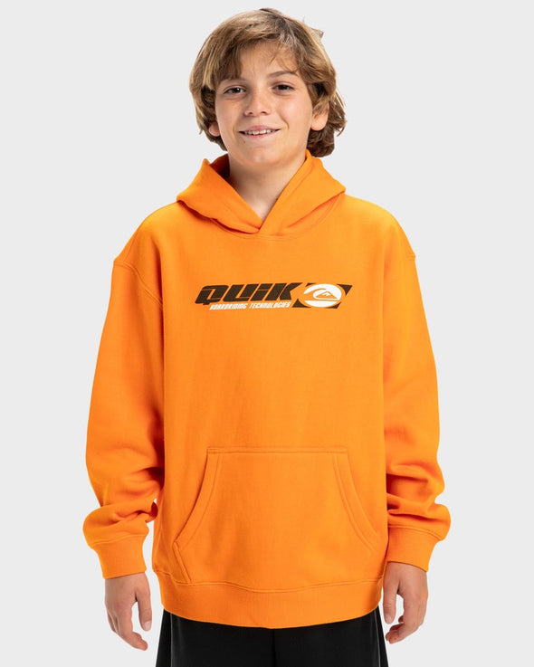 QUIKSILVER STENCIL HOOD YOUTH - ORANGE PEPPER