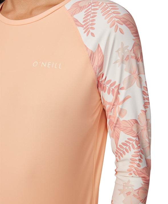 ONEILL SALINA LS UV TEE - PEACH