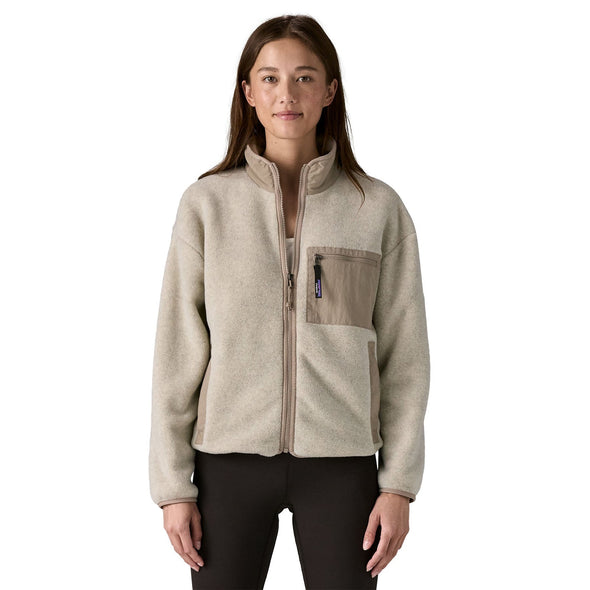PATAGONIA W'S SYNCH JACKET - OATMEAL HEATHER W/ SEABIRD GREY