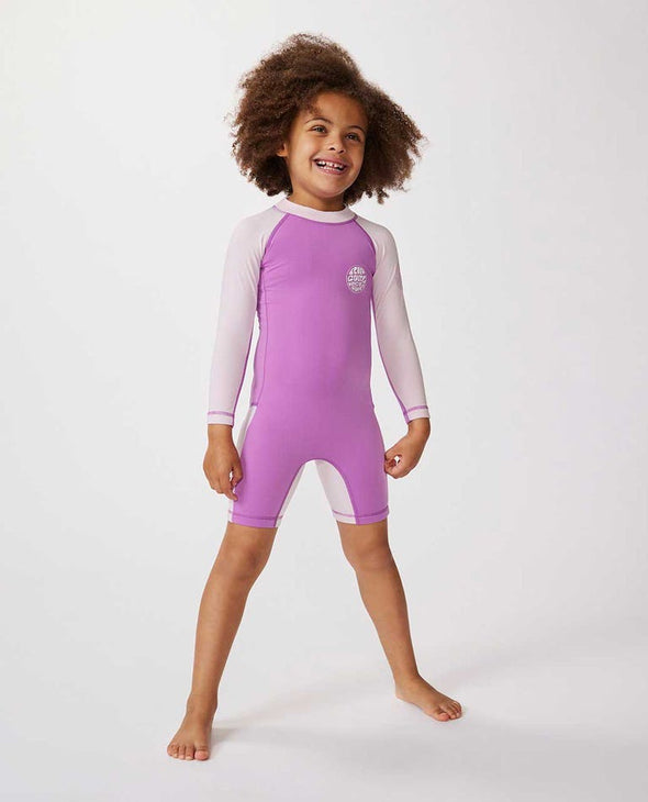 RIP CURL ICONS UV BRUSHED SURFSUIT-GIRL - NEON PURPLE