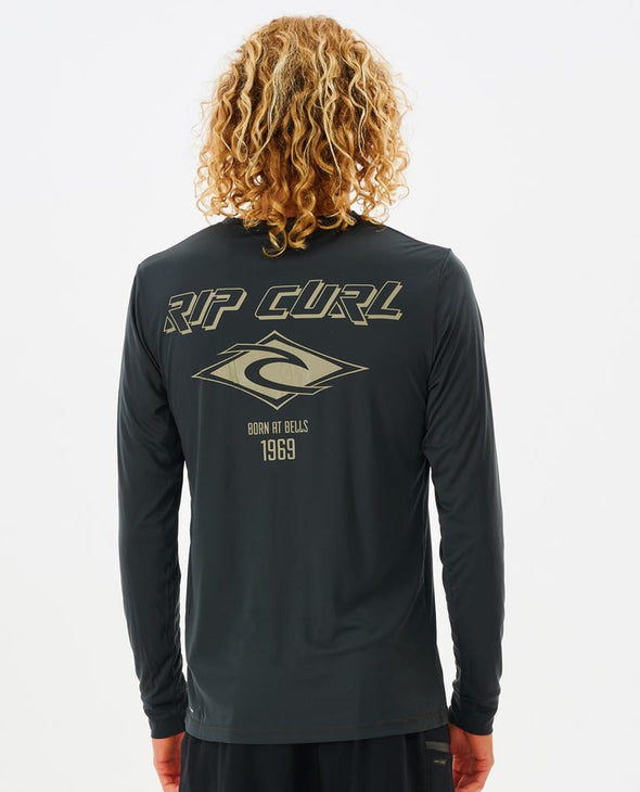 RIP CURL ICONS SURFLITE L/S - WASHED BLACK
