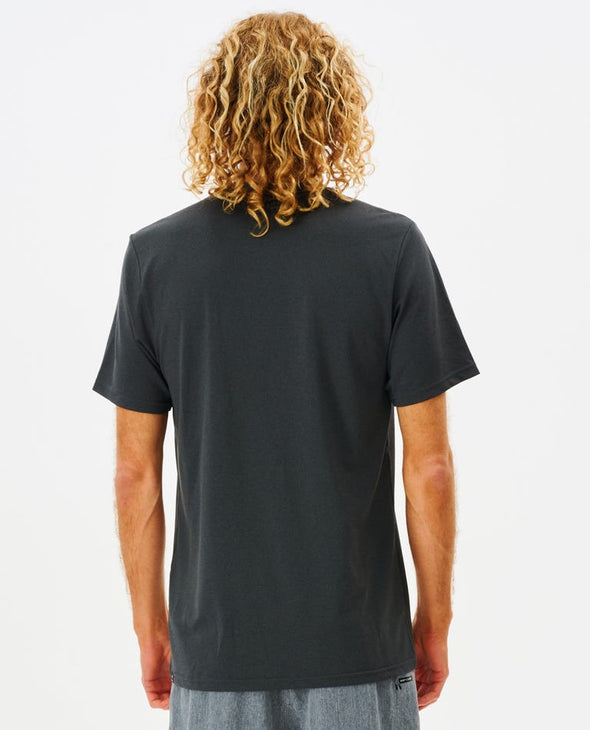 RIP CURL SEARCH SERIES S/S TEE - BLACK/MARLE