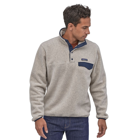 PATAGONIA M'S LW SYNCH SNAP-T P/O - OATMEAL HEATHER