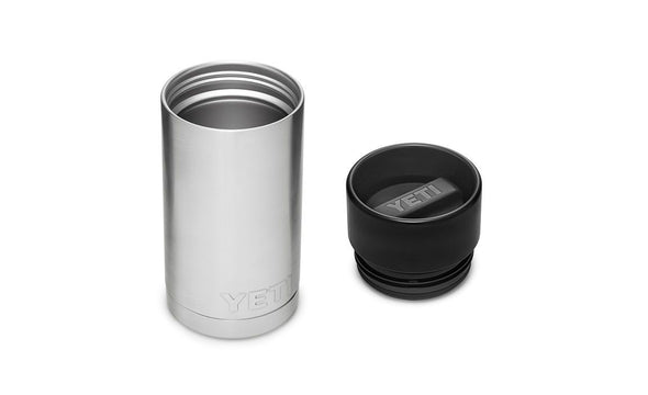 YETI RAMBLER 12 OZ BOTTLE W/HOTSHOT CAP - SILVER