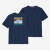 PATAGONIA M'S LINE LOGO RIDGE POCKET RESPONSIBILI-TEE - LAGOM BLUE