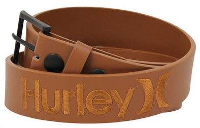 HURLEY ONE & ONLY LEATHER BELT - TAN