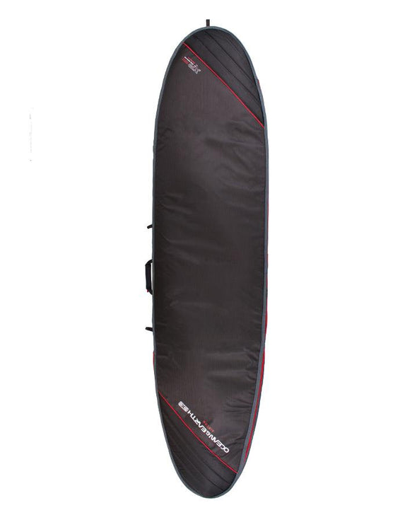 O & E 9'2 AIRCON LONGBOARD BAG - BLACK/RED