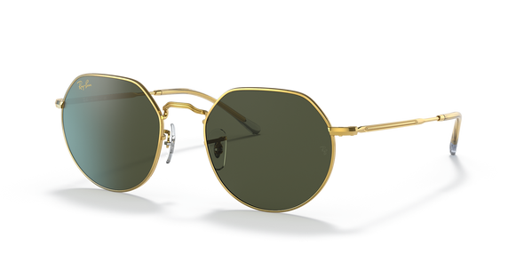 RAY BAN JACK JEGEND GOLD W/ GREEN - MT