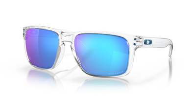 OAKLEY HOLBROOK XL POLISHED CLEAR W/ PRIZM SAPPHIRE POLARIZED