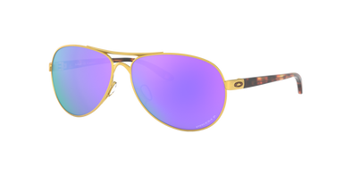 OAKLEY FEEDBACK SATIN GOLD W/ PRIZM VIOLET POLA