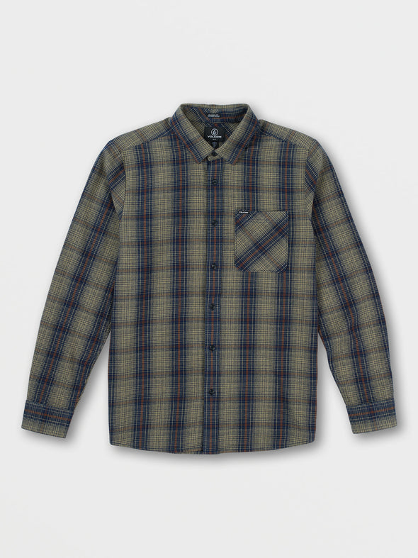 VOLCOM HEAVY TWILLS FLANNEL LS - KHA