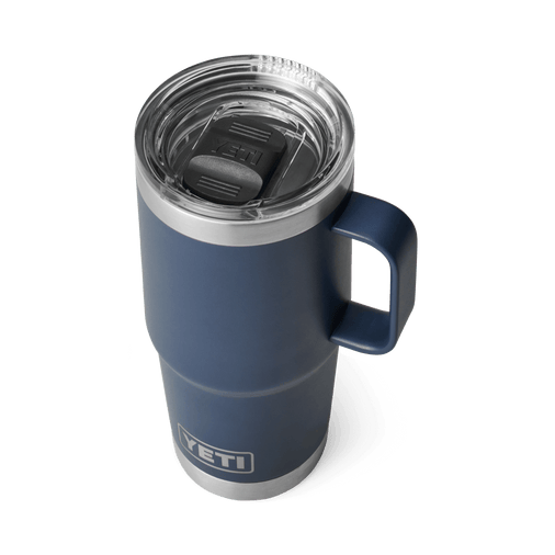 YETI RAMBLER 20OZ (591ML) TRAVEL MUG W/ STRONGHOLD LID - NAVY