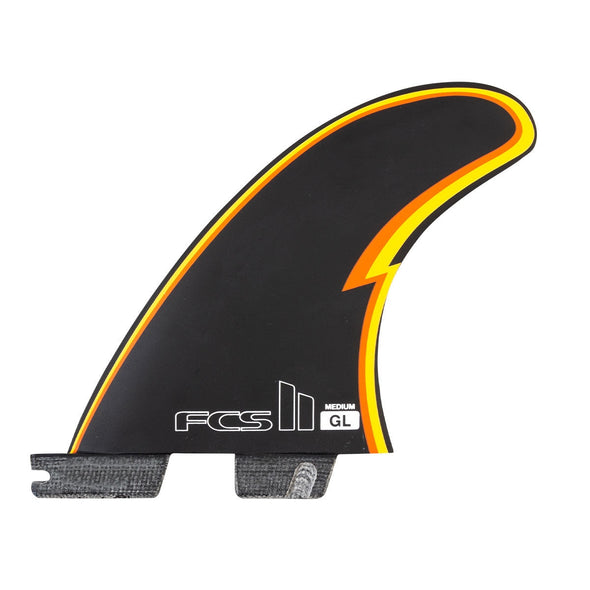 FCS || GERRY LOPEZ PC MEDIUM BLACK TRI FINS