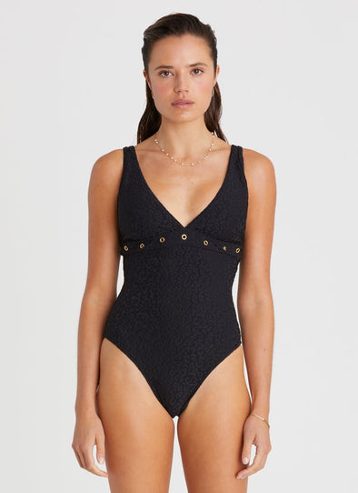 HEAVEN COCO ONE PIECE - PANTHER/BLACK