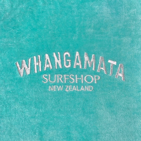 WHANGAMATA SURF SHOP HOODED TOWEL - MINT