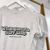 WHANGAMATA SURF SHOP BUBBLE LOGO TEE - WHITE MARLE