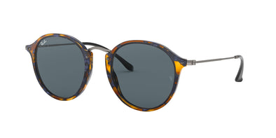 RAY BAN  ROUND SPOTTED BLUE HAVANA W/ BLUE - AC