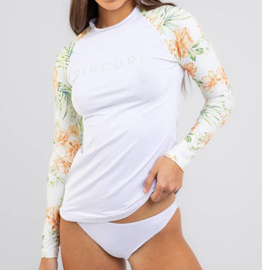 RIP CURL SOL SEEKER RELAXED LONG SLEEVE - WHITE