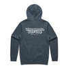 WHANGAMATA SURF MENS BUBBLE LOGO HOOD - PETROL BLUE